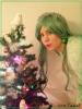 Long green curly wig 80-90cm, cosplay lolita