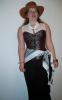 Redbrown Corset with silver patern, steampunk