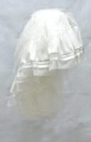 Jupe blanche asymtrique victorienne burlesque gothique