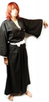 Black 2pcs kimono cosplay shinigami Ichigo Bleach
