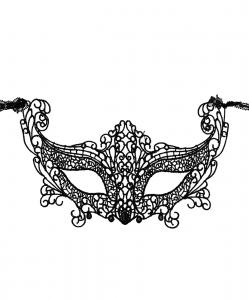 Masque de bal noir en dentelle masquerade lgant gothique vnitien