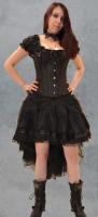 Black asymmetric skirt victorian gothic burlesque