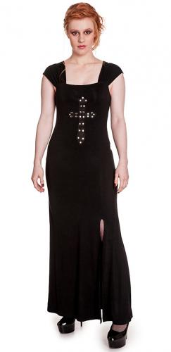 Crucifix Dress, Hell Bunny, long black dress cotter
