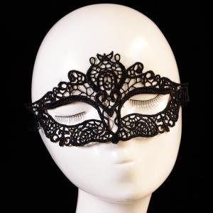 Masque de bal noir en dentelle berenice lgant gothique vnitien