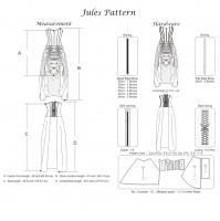 Robe corset brocart Trude