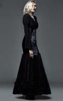 Skirt lace high-waisted with baroque motives and lacing-up in the back Gothic aristoc
