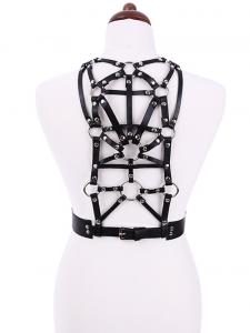 O-ring strap harness gothic fetish belt, waist belt