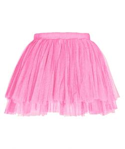 Short pink tulle skirt, overskirt