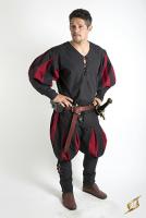 Red and black baggy shirt Medieval Imperial GN