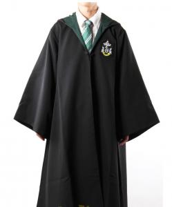 Costume wizard black cape and tie, Slytherin