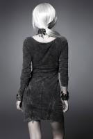Dray Dress with long sleeves and copper straps on sides, steampunk rock, Punk Rave