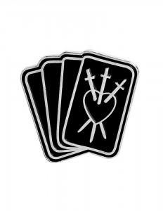 Pins noir en mtal, Jeux de cartes tarot, magie, nugoth, gothique witchy