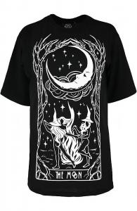 Witches Chant tarot card Black t-shirt, the moon, witchy nugoth Restyle