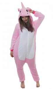 Pink unicorn jumpsuit, kawaii cosplay kigurumi pajamas