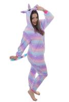 Multicolor starry Unicorn jumpsuit, pajamas kigurumi kawaii cosplay