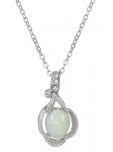Multicolored dome elven jewelry pendant necklace with rhinestones
