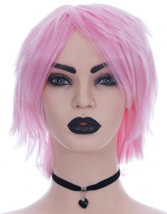 Light pink 30cm Short straight Wig, Cosplay