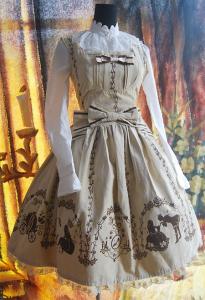 JSK Beige Cinderella Dress, Infanta