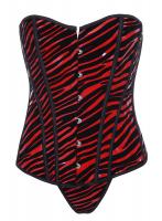 Red Zebra corset