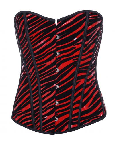 Red Zebra corset