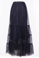 Longue jupe noir victorien gothique aristocrate en 2 parties