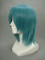 Mid-length wig green 35cm, cosplay Volcaloid Kaito