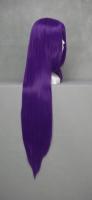 Perruque longue violette fonce 100cm, cosplay Ikkitousen