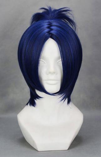 Perruque courte bleue violette 32cm, cosplay Reborn Chrome Dokuro