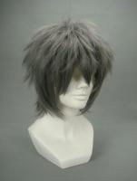wig Tousled grey 32cm, cosplay