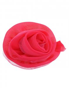 Rose en tissu rose fonc