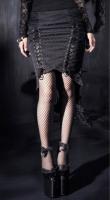 Black skirt with lacing,  punk rave Q-182