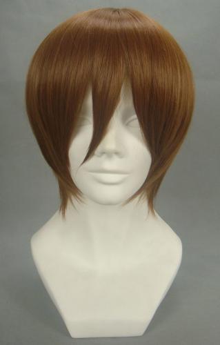 wig brown short 32cm, cosplay Fuji Syusuke
