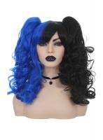 wig mi black mi blue gothic lolita miku