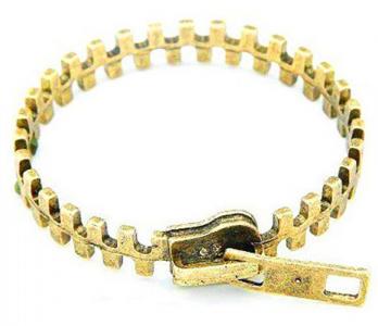 ZIP Style Gold Bracelet