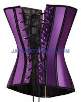 Purple Corset with lacing and ZIP