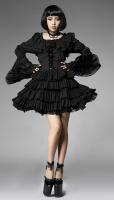 Robe noir sans manches avec volants gothique lolita Punk Rave LQ-063