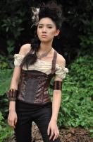 Black shirt special corset steampunk