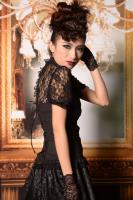 Black victorian top with lace and ZIP