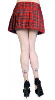 Banned Red Tartan Buckle Mini Skirt