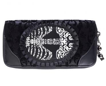 Banned Ivy Black Ribcage Lace Wallet Rockabilly wallet