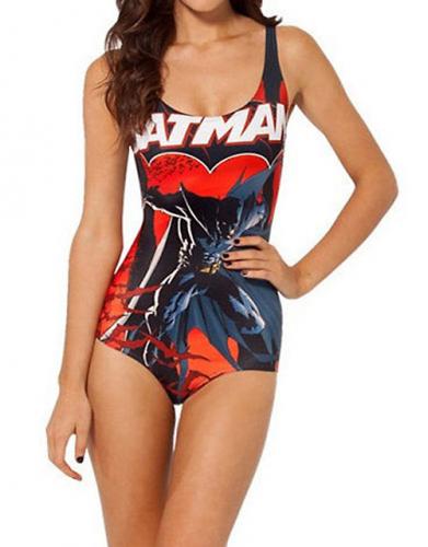 Black and red Batman Bodysuit Swimsuit tankinis