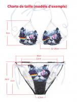 Maillot de bain bikini galaxie espace bleu