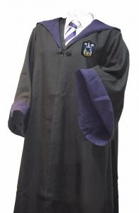 Costume wizard black cape and tie, Ravenclaw