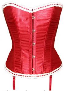 Renaissance victorian corset, black with straps