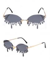 Balck tears shape sunglasses lenses, rock nugoth fashion