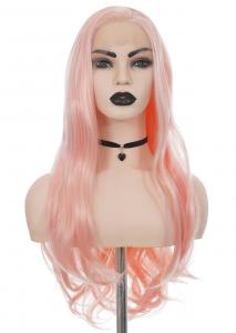 Long wavy pink hair Front Lace wig 65cm, fashion cosplay