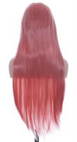 Pink long straight wig 80cm, Cosplay