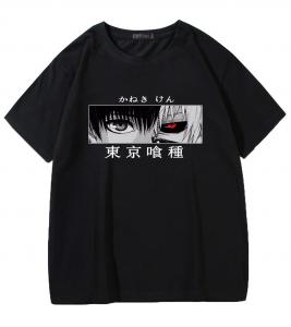 T-shirt noir Ange et Dmon, Ken Kaneki, manga anime