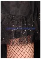 Jupe asymtrique noir avec tulle pin-up burlesque