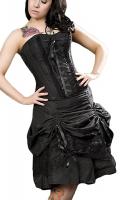 Angelina Dress black taffetas